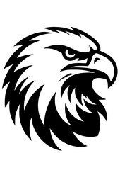Eagle Head SVG, Hawk SVG, Bird SVG, American eagle SVG, USA SVG, Eagle Head Silhouette, Eagle Face, Clipart, Cut filefor Cricut SVG, JPG, PNG