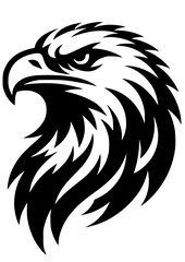 Eagle Head SVG, Hawk SVG, Bird SVG, American eagle SVG, USA SVG, Eagle Head Silhouette, Eagle Face, Clipart, Cut filefor Cricut SVG, JPG, PNG