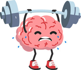 brain Lifting Weights over head training