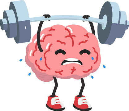 brain Lifting Weights over head training