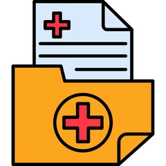 Obraz premium Medical Folder Icon