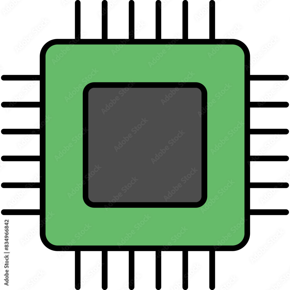 Sticker circuit board icon