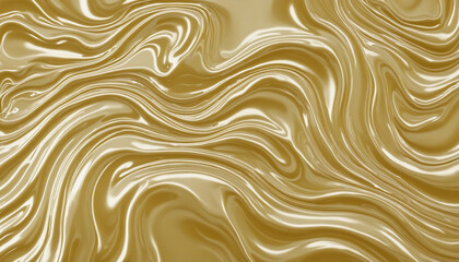 Obraz premium Radiant Gold Cream Sauce Background with Textured Cubic Design