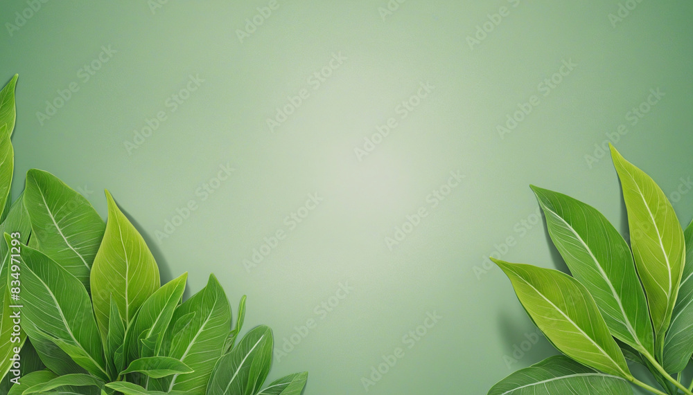 Poster nature-inspired design with ample space for creative copy or graphics