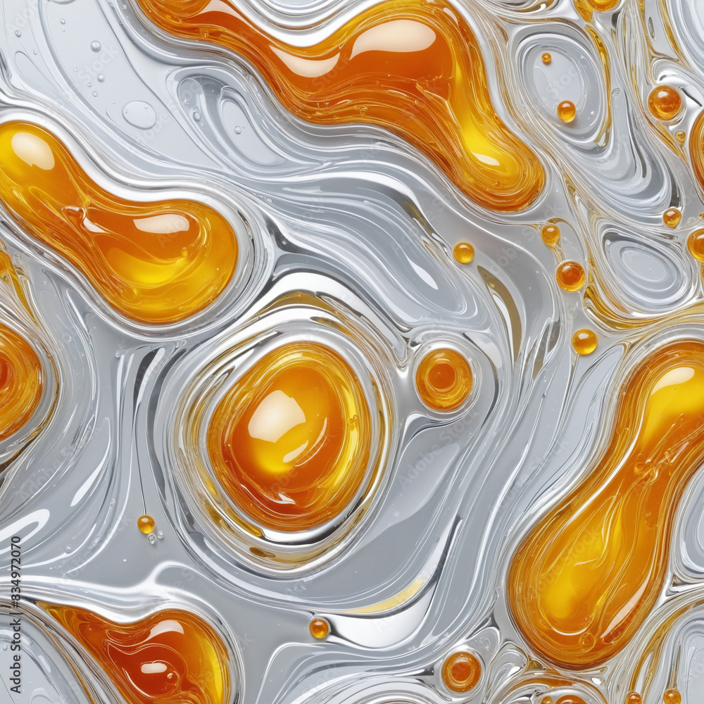 Fototapete abstract generative ai design with negative space and copy space in a three-dimensional vector frame