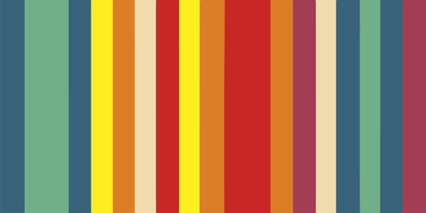 Horizontal colored stripes. Background of rainbow horizontal stripes. Vector illustration