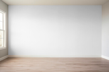 PNG room wall mockup, transparent design
