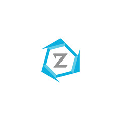 Letter Z professional logo icon for tech business