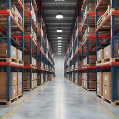 Set of wooden pallet for warehouse - 1