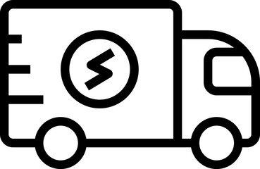 Delivery Truck Vector Icon Isolated