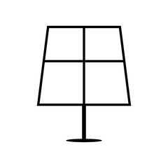 A solar panel icon