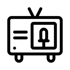 Broadcast line icon