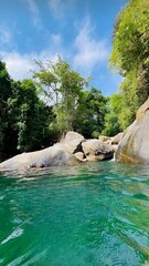 Fototapeta premium the river in the mountains