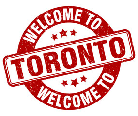 Welcome to Toronto stamp. Toronto round sign