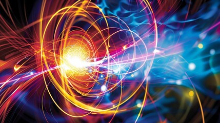 Obraz premium Create a guide to understanding the principles of electromagnetism. Cover topics like electric fields, magnetic fields, electromagnetic waves, and their applications in technology.