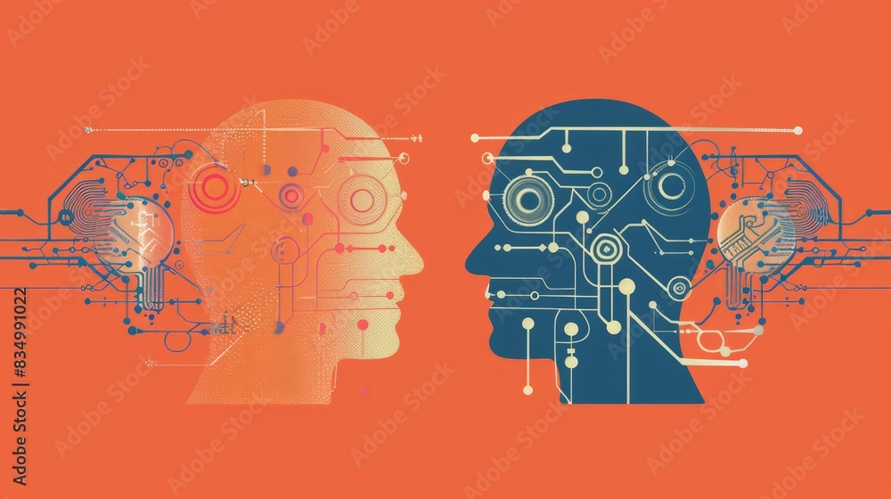 Poster create a visual guide to natural language processing (nlp). explain how ai understands and generates