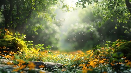 Obraz premium Beautiful nature backdrop for product design and presentation