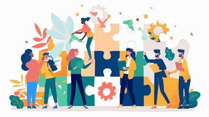 Create an infographic on the benefits of teamwork and collaboration in achieving common goals. Showcase examples of effective teamwork and the skills needed to collaborate effectively.