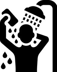 Person Taking a Shower Icon