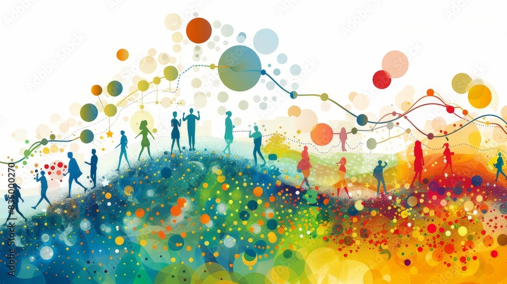 Poster design a visual representation of the innovation diffusion curve. explain how new ideas spread throu