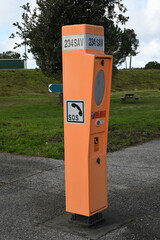 SOS emergency terminal on the motorway: