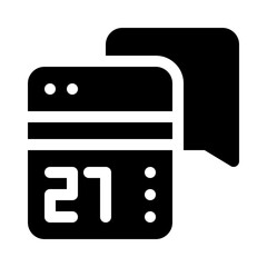 schedule glyph icon