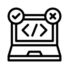 testing line icon