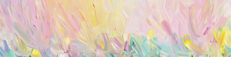 A soft pastel background with an abstract pattern of oil painting strokes.