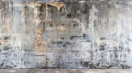 Obraz premium grungy cement wall with textured textile fabric overlay abstract industrial background