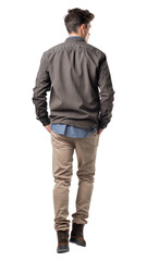 Fototapeta premium PNG Man standing walking sleeve.