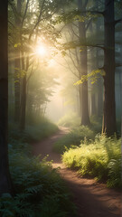 morning in the forest