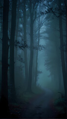 Fototapeta premium fog in the forest