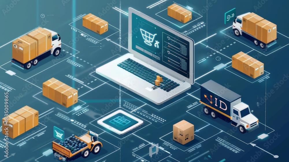 Poster develop an infographic on the role of digital technology in supply chain management. explain how too