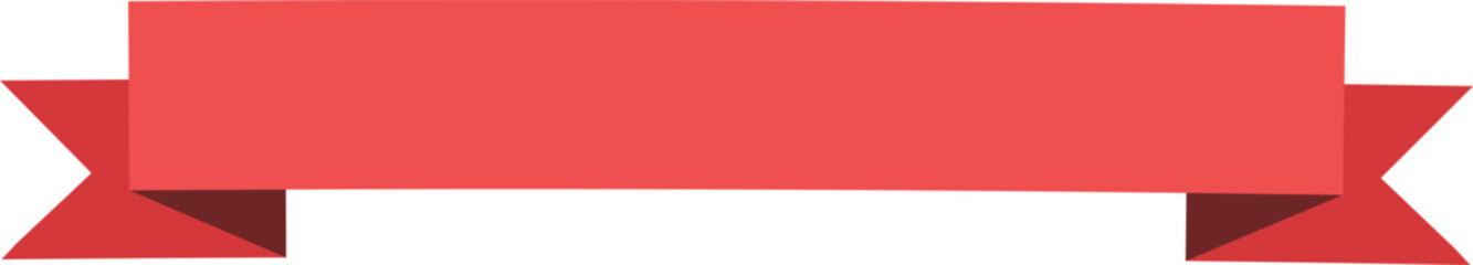 red ribbon on white background