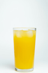 Ripe Mango Juice with White Background