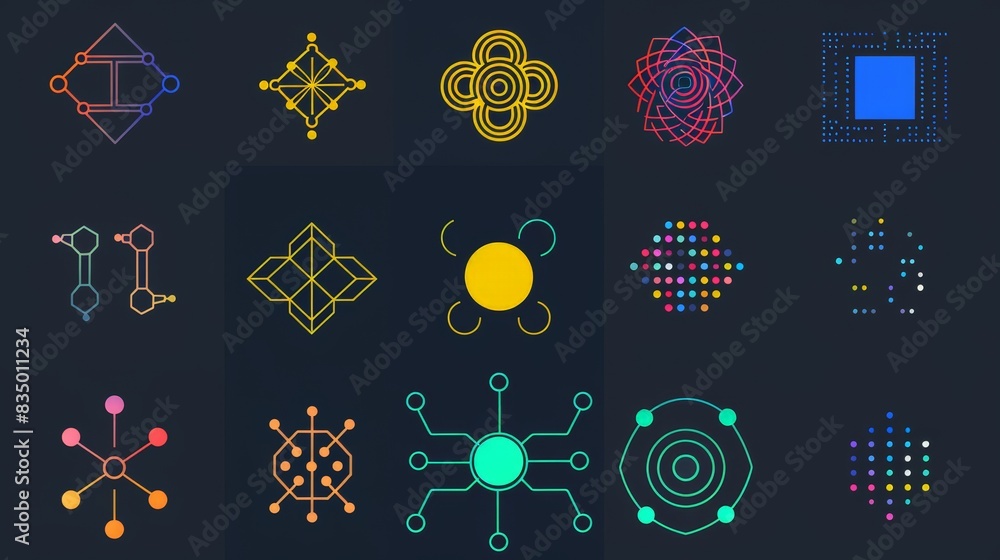 Poster illustrate a comparison chart of popular ai frameworks and tools. include tensorflow, pytorch, keras