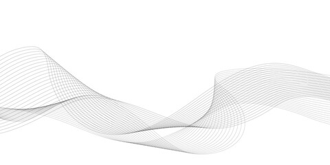Fototapeta premium Abstract wave digital element for design. Curved wavy line design vector illustration