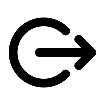 recommend clip art: Log Out Outline Icon