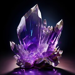 Amethyst Majesty: Pointed Crystal with Sparkling Cluster