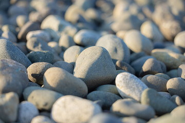 Sunset over British Columbia mountains at sea