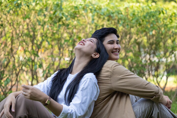 Lesbian couple sharing romantic love and care in public, celebrating joyful union as life partners.