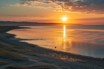 Obraz premium sunset on the beach