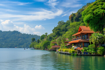 Fototapeta premium pavilion in the garden