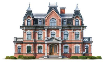 PNG Architecture illustration haunted house building white background courthouse.