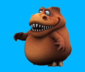 Fun 3D cartoon trex talking © Julien Tromeur