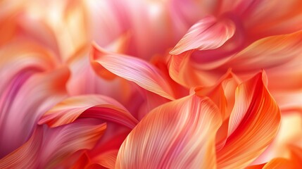 Tulip Swirls: Smooth wallpaper adorned with graceful swirls of dried tulip petals.