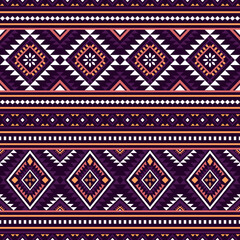 Navajo aztec southwest geometric seamless pattern fabric colorful design for textile printing