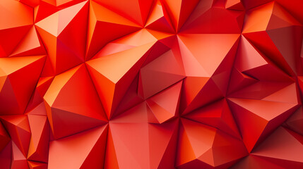 Geometric 3d red background