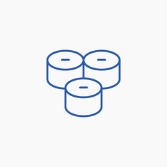 sushi rolls food meal icon