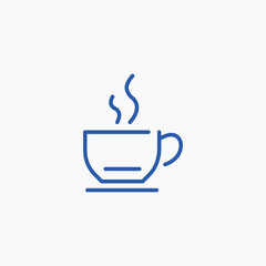 cup of tea or coffee hot icon